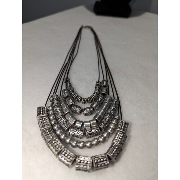 Boho Six Strand Charm Necklace Premier Design - Picture 6 of 9